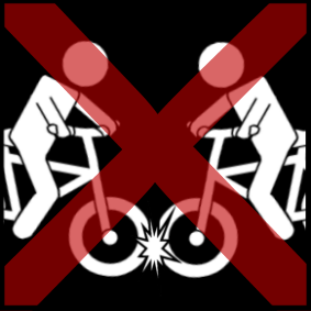 fiets botst